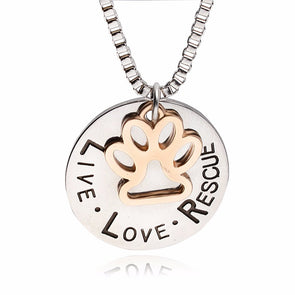 Live, Love, Rescue Necklace