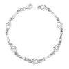 Pure Silver Paw & Bone Bracelet