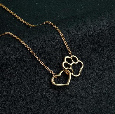 Heart + Paw Necklace